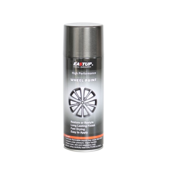 Wheel Paint Black Color Metallic Spray Paint - Brilliant Finish, High Durability, Fade-resistant, Quick Drying Rim Coating Spray Paint.