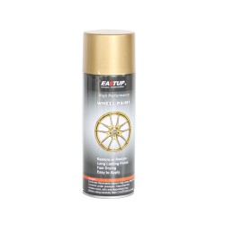 Wheel Paint Gold Color Metallic Spray Paint - Brilliant Finish, High Durability, Fade-resistant, Quick Drying Rim Coating Spray Paint.