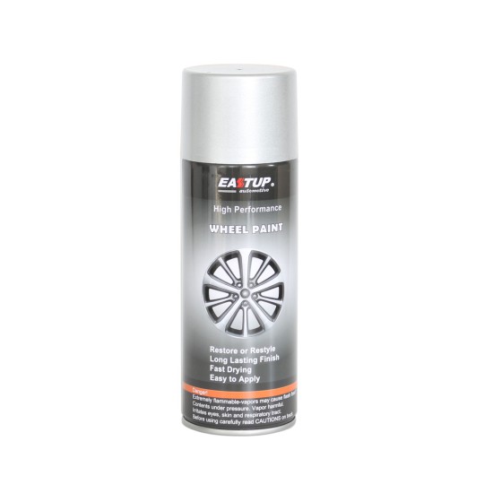 Wheel Paint Silver Color Metallic Spray Paint - Brilliant Finish, High Durability, Fade-resistant, Quick Drying Rim Coating Spray Paint.