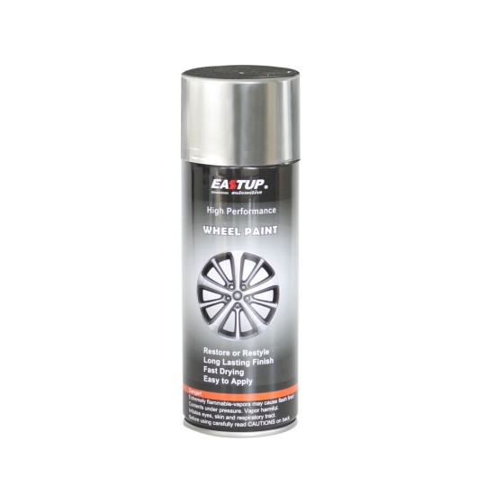 Wheel Paint Silver Color Metallic Spray Paint - Brilliant Finish, High Durability, Fade-resistant, Quick Drying Rim Coating Spray Paint.