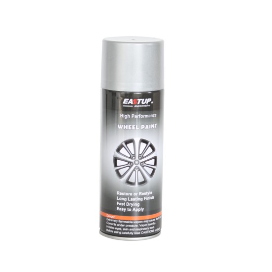 Wheel Paint Silver Color Metallic Spray Paint - Brilliant Finish, High Durability, Fade-resistant, Quick Drying Rim Coating Spray Paint.